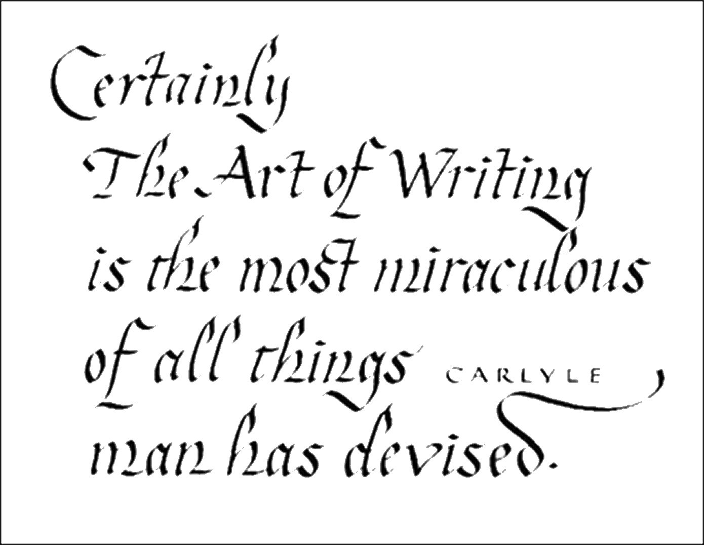 Carlyle Quote
