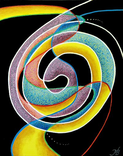 whirlpool acrylic painting