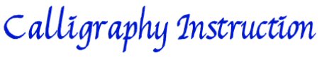 Calligraphy Instruction