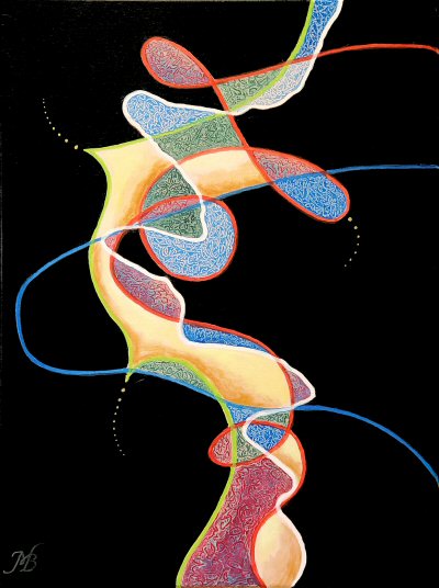 acrylic painting rhythmic movement